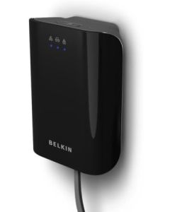 Belkin 200 Mbps Powerline AV Adapter (Black)