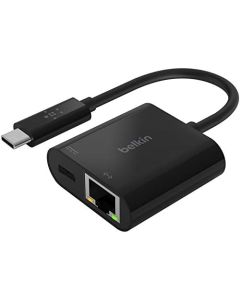 Belkin INC001BK-BL USB-C to Ethernet + Charge Adapter