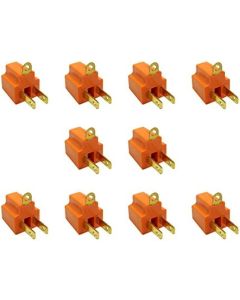 C&E Polarized 10 PCS 3 Prong to 2 Prong Grounding Converter, CNE614069