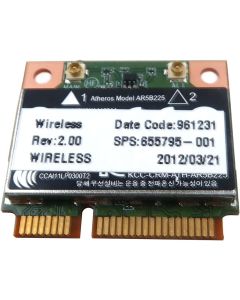 Laptop Atheros AR5B225 WiFi 802.11 b/g/n Half-Mini PCI-Express Wireless Card 655795-001 for HP 450 G6 Compaq Presario CQ43 CQ57 Series