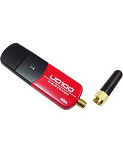 Sena USB Bluetooth Adapter 300m Working Dist, UD100-G03 (300m Working Dist. Exchangeable Antenna, Bluesoleil Driver (Works with Microsoft Bluetooth Driver)), red, Black