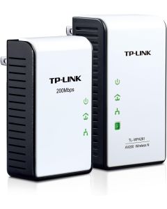 TP-LINK TL-WPA281 KIT 300Mbps Wireless N Powerline Adapter Starter Kit, 2.4Ghz N300 Adapter + 200Mbps Adapter, 802.11b/g/n